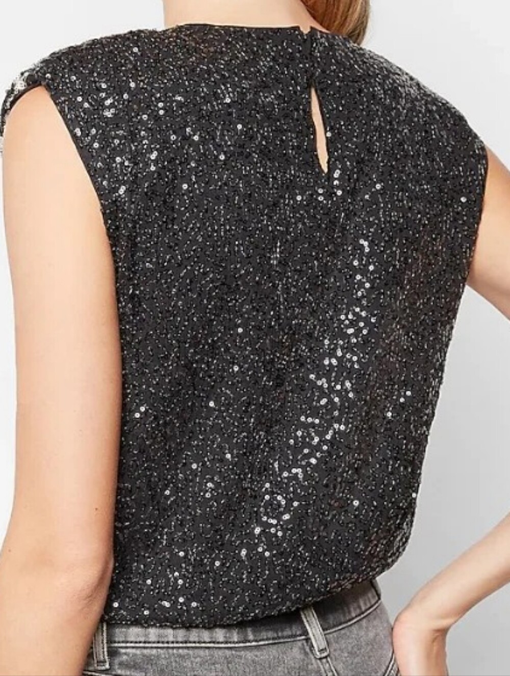 EXPRESS HEAVY SEQUINED BLOUSE - Picture 3 of 10